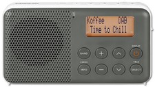Sangean DAB+/FM Dual Alarm Re-Chargeable Digital Radio + Snooze Grey/White-DPR64 Alarm Clocks & Radios price