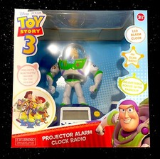 Buzz Lightyear Ceiling-Projector Alarm Clock Radio Toy Story Disney Pixar RARE! Alarm Clocks & Radios price