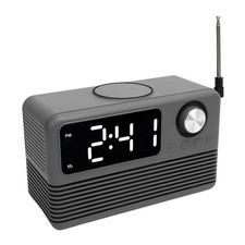 Wireless Charging Alarm Clock Radio 15W Bluetooth Speaker Alarm Clock 1800mAh Alarm Clocks & Radios price