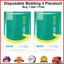 Disposable Bedding Set 4 Piecesuit Sleeping Bag Bed Sheet Quilt Cover Pillowcase Bedding Set / Sleep Set price