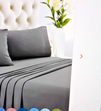 The Big Sleep, Microfibre, Single Size, Embossed Sheets Set, Grey, RRP: $59.95 Bedding Set / Sleep Set price