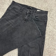 Mavi Jeans Myles Straight Leg 30x32 Black Washed Denim Mens Pants Men's Jeans / Denim Trousers price