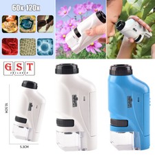 Mini Pocket Microscope Kit 60X-120X Handheld Microscope with LED Light for Kids Microscope price