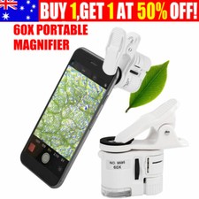 60X Portable Clip On Magnifier Loupe UV Microscope Universal Phone Magnifying Microscope price
