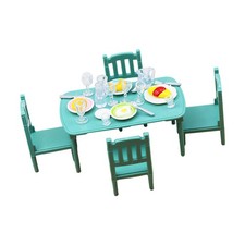1/12 Dollhouse Dining Room Set, Dollhouse Table and Chair Set, Valentines Gifts Dining Room Set / Set price