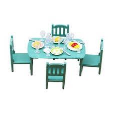1/12 Dollhouse Dining Room Set Dining Room Play Set Dollhouse Table and Chair Dining Room Set / Set price