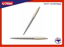 PARKER JOTTER STAINLESS STEEL GT BALL PEN GOLD PLATED TRIM Ballpoint PARKER NEW Ballpoint Pen price