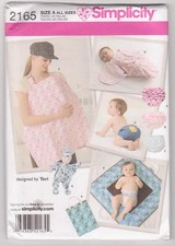 Simplicity Pattern 2165 Baby Nappy Cover, Nursing Cover, Changing Mat Sz SML Baby Trousers price
