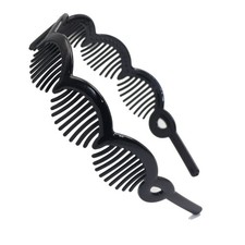 4 Plastic Simply Style Wave Comb Teeth Hair Band Headband Hair Accessories Hair Clips, Headbands & Hair Bands price