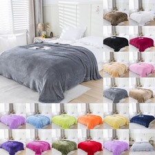 Large Fleece Throw Thermal Cosy Soft Polar Blanket Sofa Bed Pet Travel Throwover Sofa Throw price
