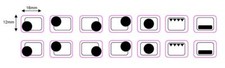4 - 5 RING HOB Cooker top STOVE STICKERS Labels Decals for Hobs & Oven Symbols Hobs price
