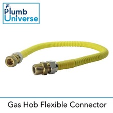 Gas Hob Flexible Connector 600mm Long 15mm x 1/2" BSP For Cooker Hobs Hobs price