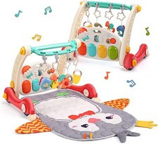 CUTE STONE Baby Gym Play Mat & Learning Walker, Activity Mat with Piano, Lights Infant Walker price