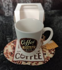 Giftware Coffee Mug & Fabric Coaster Novelty Gift Set Box Ceramic Drink Cup Giftware price