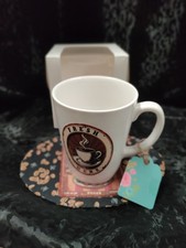 Giftware Coffee Mug & Fabric Coaster Novelty Gift Set Box Ceramic Drink Cup Giftware price