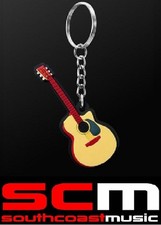 ACOUSTIC GUITAR KEY RING CHAIN GIFT FOR GUITARISTS KEYRING KEYCHAIN NEW GIFTWARE Giftware price