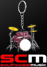 DRUM KIT KEY RING CHAIN GIFT FOR DRUMMERS KEYRING KEYCHAIN NEW GIFTWARE DRUMKIT Giftware price