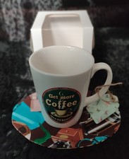 Giftware Coffee Mug & Fabric Coaster Novelty Gift Set Box Ceramic Drink Cup Giftware price