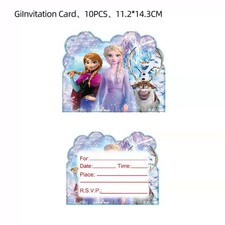 10pcs Frozen Invitation Cards Party Supplies Kids Birthday Decoration Invitation Cards price