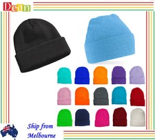 Winter Knitted Hat Men Women Warm Thick Beanie Fleece Ski Cap Outdoor Thermal AU Beanies & Caps (Outdoor) price
