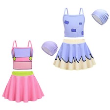 Kids Girls Bathing Suit 3Pcs Swimwear Hot Spring Swimsuit Stretchy Beachwear Girls' Beachwear price