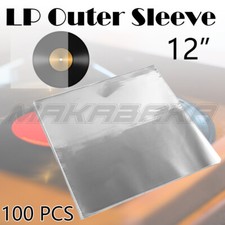 100pcs Sleeves Outer LP Music Durable for 12" Vinyl Record Plastic Record Cover~ Music price