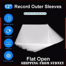50PCS RECORD SLEEVES PLASTIC COVER OUTER For Vinyl LP's 12" Album Clear SLEEVES Music price