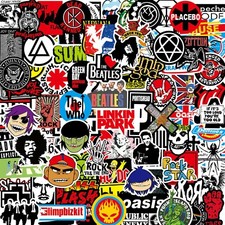 【OZmall】100pcs NEW Rock Band Stickers Beatles Punk Music Skateboard Cars Music price