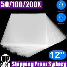 UP 200X Sleeves Outer LP Music Durable for 12" Vinyl Record Plastic Record Cover Music price