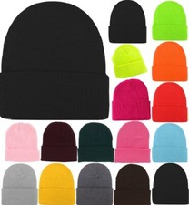 MEN MENS Womens Plain Winter Ski Thermal WARM Knit Knitted BEANIE HAT Cap Bulk Men's Hats price