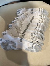 Puma Men's No Show Sock Casual ankle Sport Socks Size 6-12  White Men's Sock price