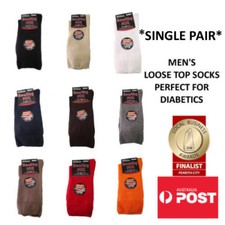 Men's Diabetic Loose Top Medical Circulation Socks Wide Top SEAMLESS SMOOTH TOE Men's Sock price