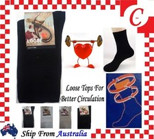 Men's Cotton Medical Circulation Diabetic LOOSE TOP SOCKS size 6-11, 11-14 Men's Sock price