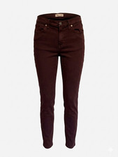 Madewell Women's Jeans 9” High Rise Burgundy Skinny Size 29 Women's Jeans / Denim Trousers price