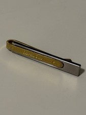 Authentic Christian Dior Tie Clip Gold Tone Tie Pin price