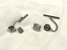 2 Vintage Tie Pin Tacks - Hickok USA  + Small Modernist  #289 Tie Pin price