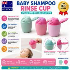 Baby Shampoo Rinse Cup Bath Water Pourer Hair Washing Cup Toddler Kids AU Baby Bath Bucket & Rinse Jug price