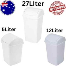 5/ 12/ 27L Swing Top Dust Bin kitchen Home Rubbish Garbage Waste Plastic Lid Bin Rubbish Bins price
