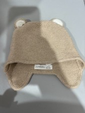 PUREBABY - Unisex Knitted Beanie with Ears - Size XS-S (NB-6M) - EUC Baby Beanie price