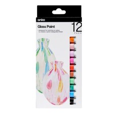 12 Pack Glass Paint Creates a semi-transparent Finish Designed for glass AUS NEW Glass Paint price