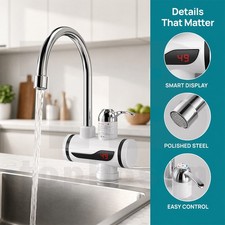 360° Electric Heating Faucet Instant Hot Water Heater Kitchen Bathroom Fast Tap Electric Water Heaters price