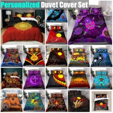 Aboriginal Design Art 3D Doona Duvet Quilt Cover Bedding Set Single Double Queen Baby Duvet Cover Set price