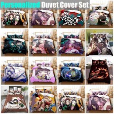 Demon Slayer Anime Bedding Set Quilt Duvet Cover Pillowcase Single Double Queen Baby Duvet Cover Set price