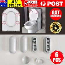 6pcs Toilet Seat Buffers Toilet Lid Cushion Accessories Pad Pack Stop-Bumper AU Toilet Seat price