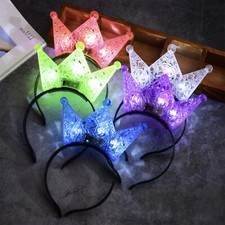 LED Headband Crowns for Kids Princess Party Supplies Costume Accessories 4 PCS White Goods Accessories price