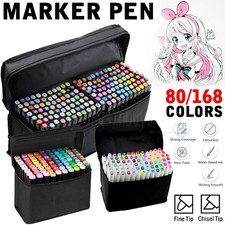 80/168 Color Marker Pen Dual Headed Graphic Artist Sketch Color TOUCH Markers AU Pen Set price