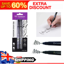 Tombow Fudenosuke Brush Pen Set 2 Pack Japanese Calligraphy Markers Pen Set price