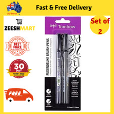 Tombow Fudenosuke Brush Calligraphy Brush Pen 2 Pens Set AU Pen Set price