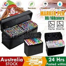 80-168pcs Color Marker Pen Dual Headed Graphic Artist Sketch Copic Markers Set Pen Set price