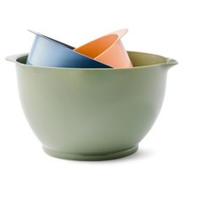 3 Pack Plastic Mixing Bowls Set Salad Baking Cooking Kitchen Food Prep BPA-Free Bowl price